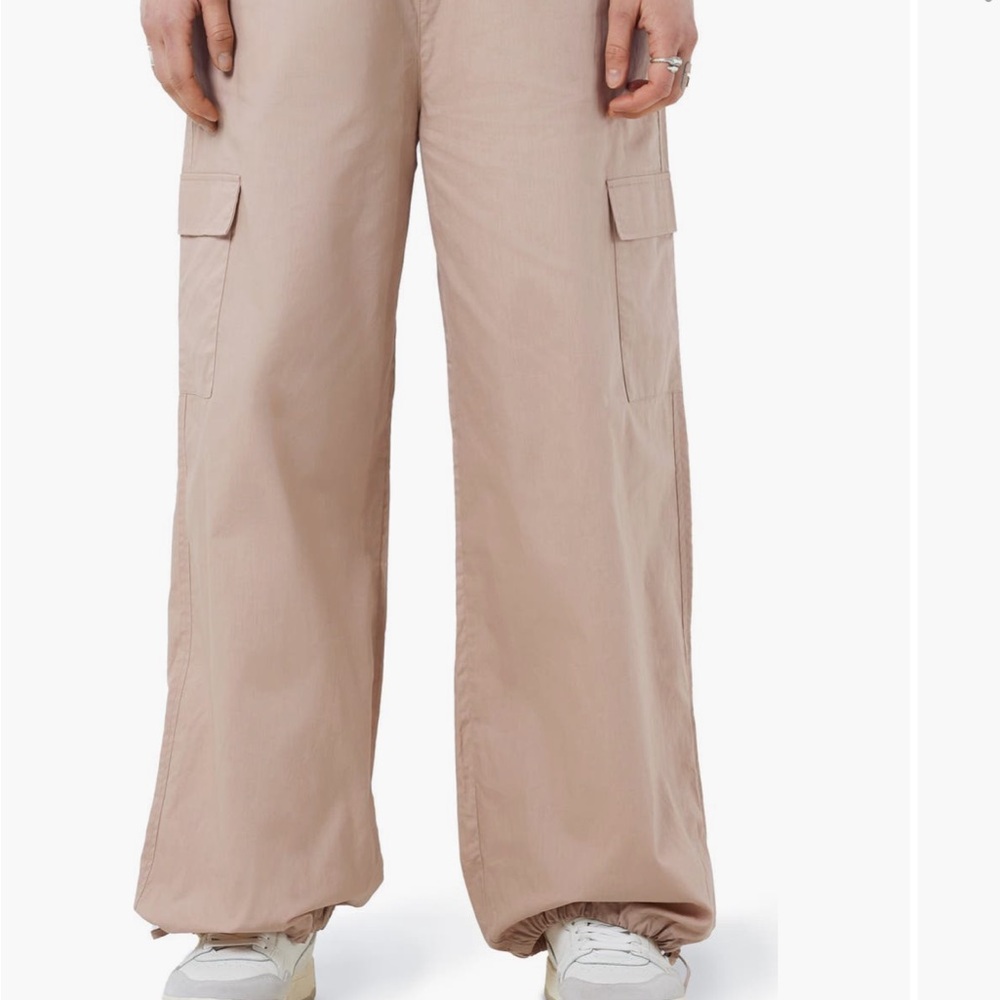 NWT Noisy may Tan Wide Leg Pants Relaxed Fit - Picture 4 of 7